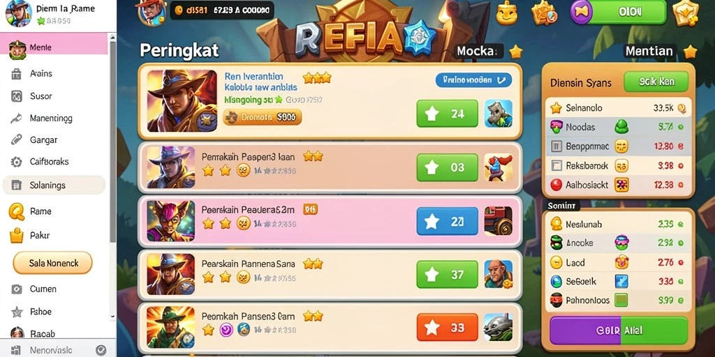 Hadiah menarik yang bisa didapatkan setiap kali menyelesaikan level.