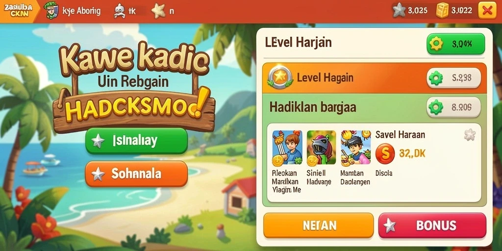 Grafik menarik yang menambah keseruan bermain.