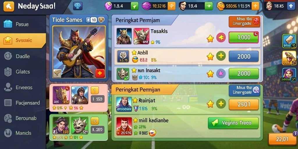 Momen seru saat pemain mengumpulkan koin di dalam game.